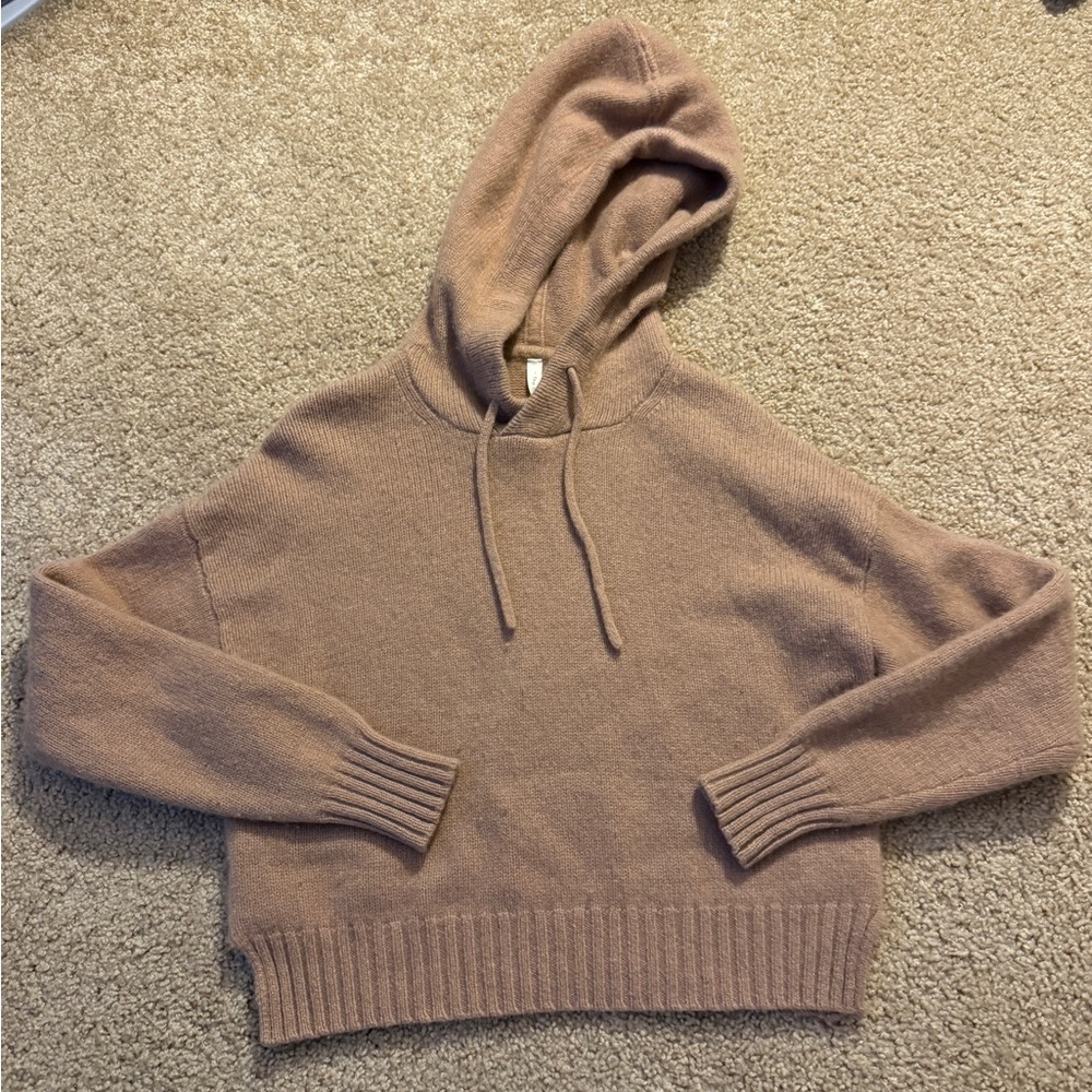 Babaton Cozy Brown Hooded Sweater